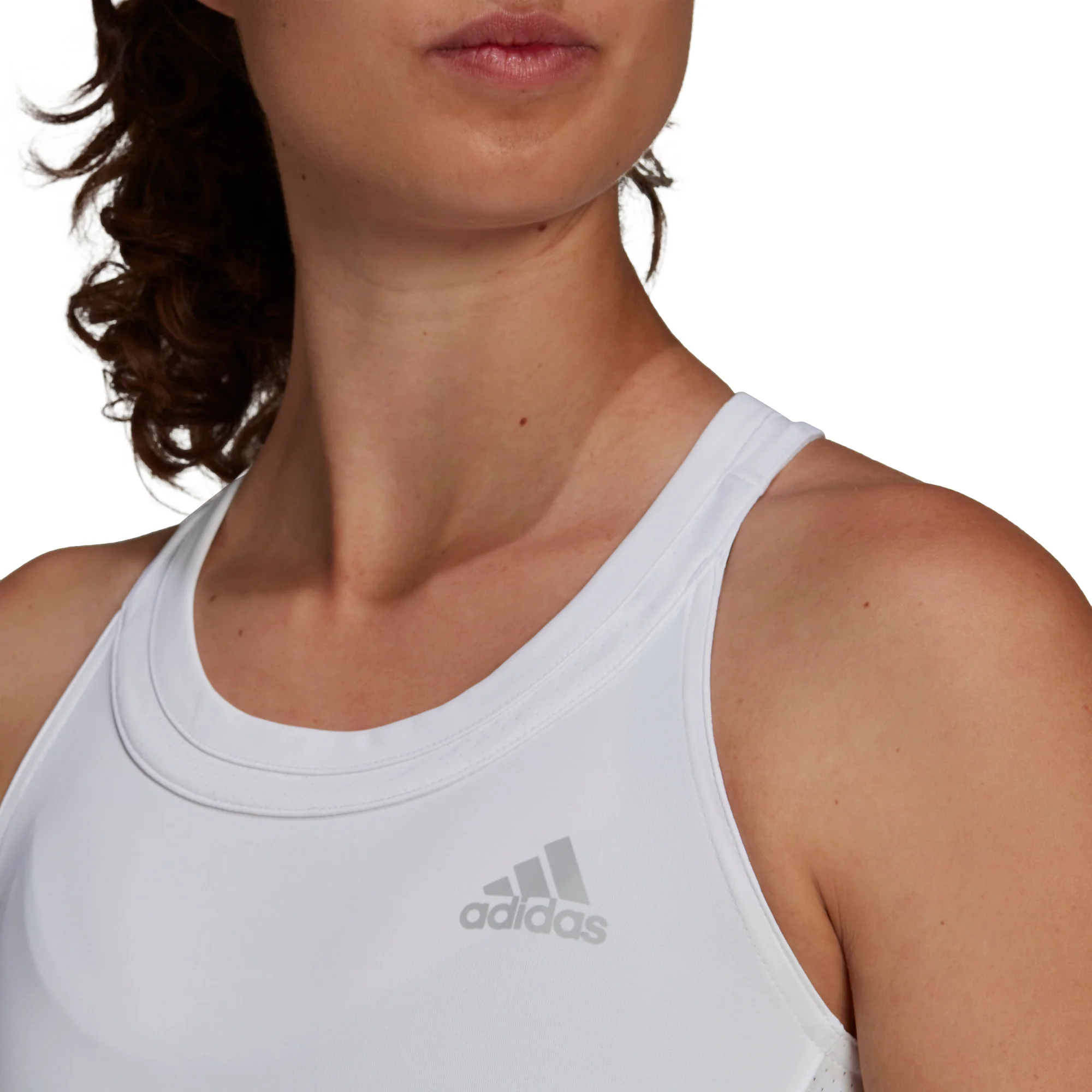 Adidas Womens Club Tennis Tank - White/Grey Two - Image 3