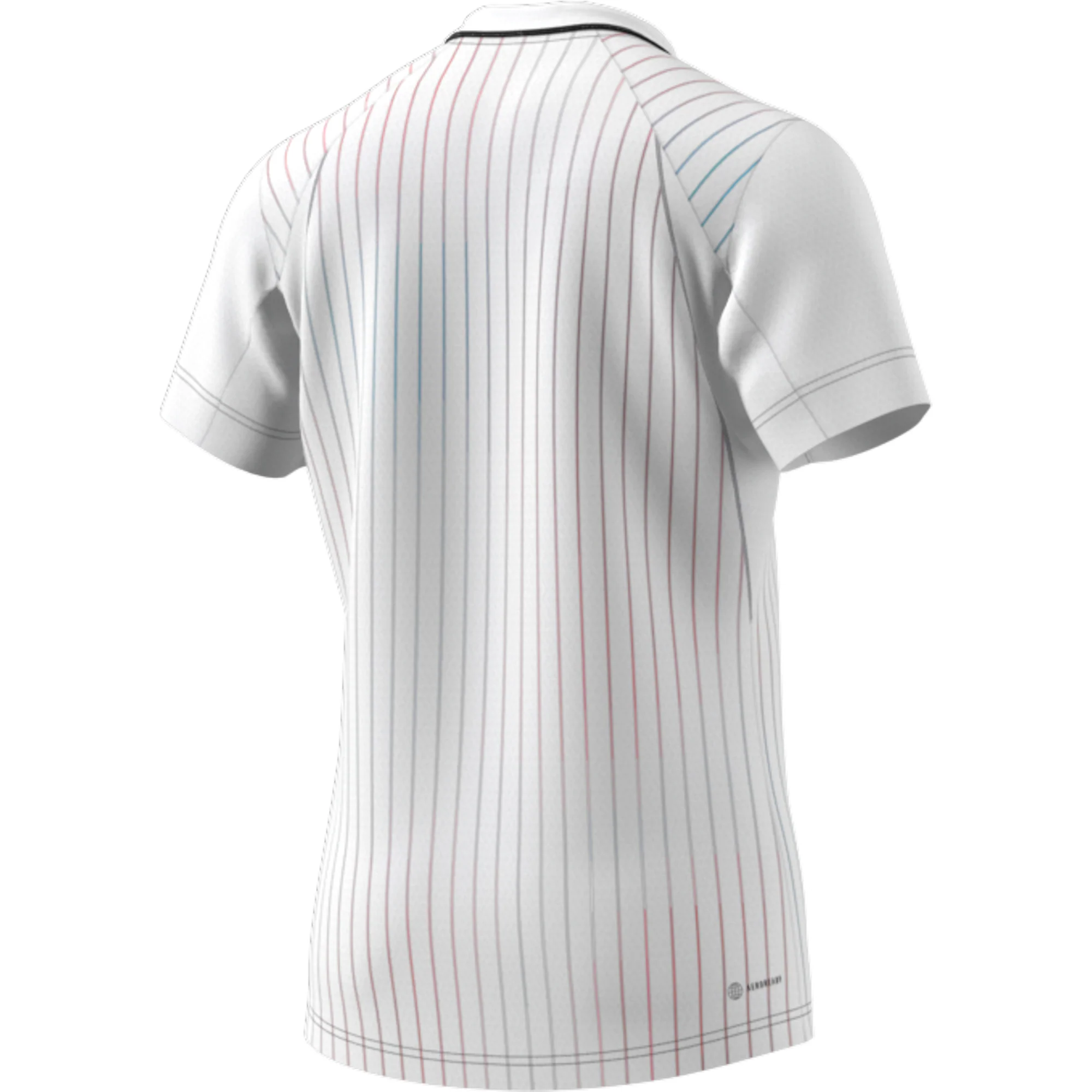 Adidas Melbourne Free lift Polo - White/Legacy Burgandy/Sky Rush - Image 7