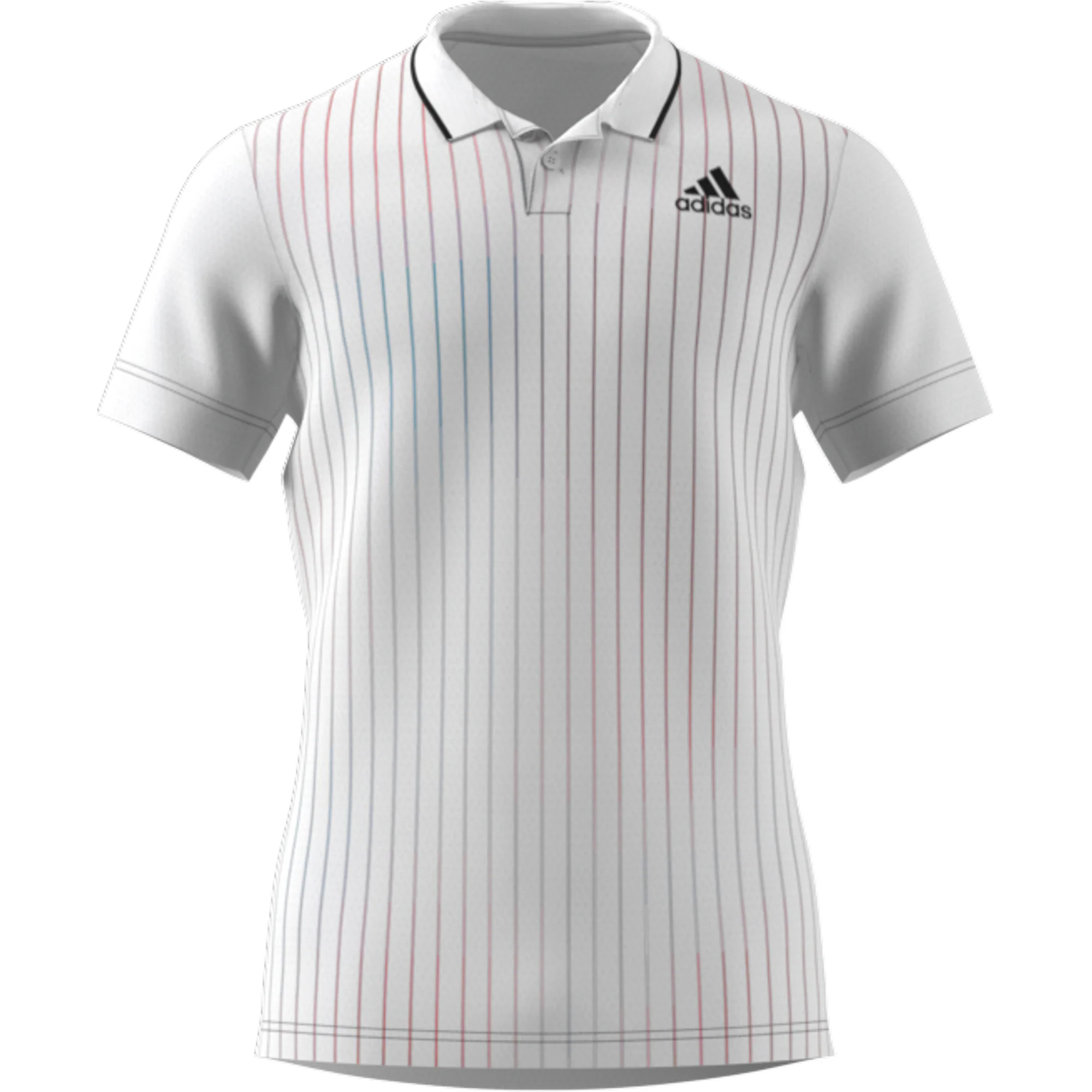 Adidas Melbourne Free lift Polo - White/Legacy Burgandy/Sky Rush - Image 8