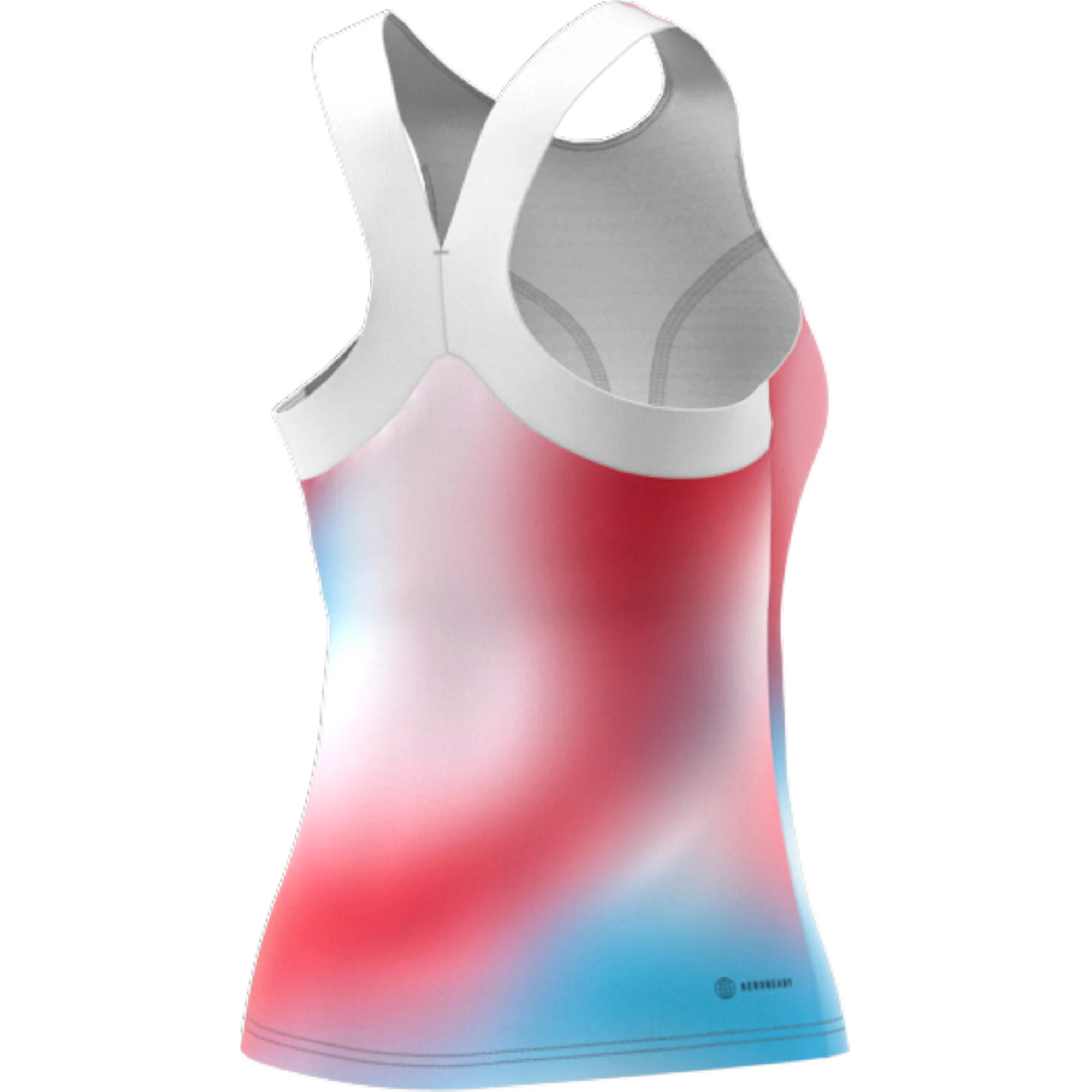Adidas Womens Melbourne Tank - White/Vivid Red/Sky Rush - Image 10