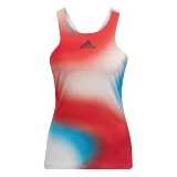 Adidas Womens Melbourne Tank - White/Vivid Red/Sky Rush - Image 9
