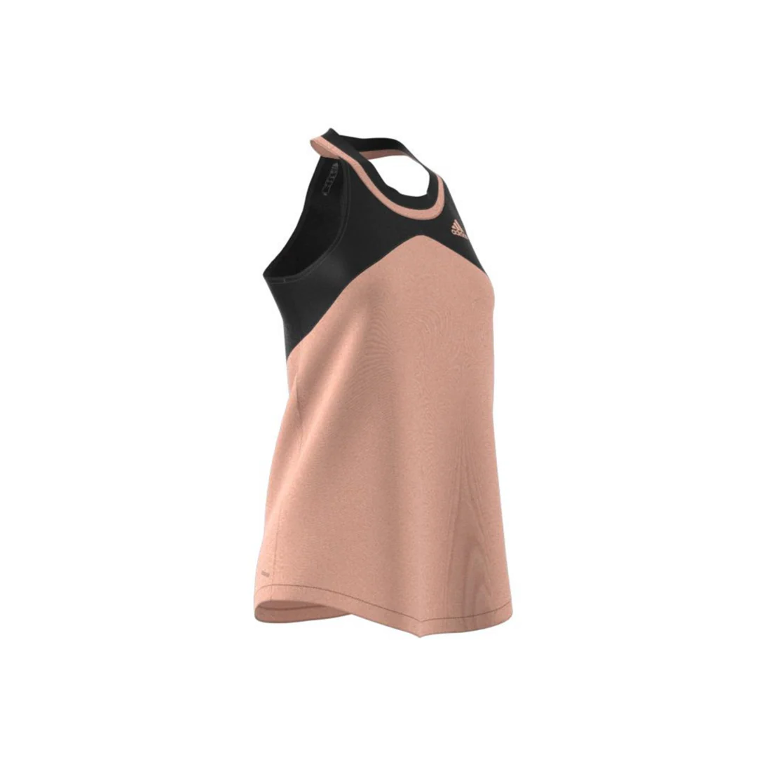 Adidas Womens Club Tank - Ambient Blush/Black - Image 5