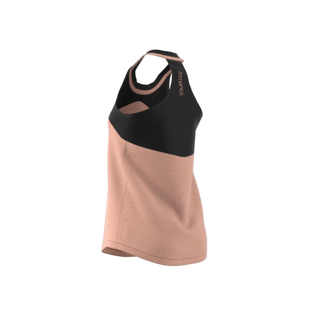 Adidas Womens Club Tank - Ambient Blush/Black - Image 6