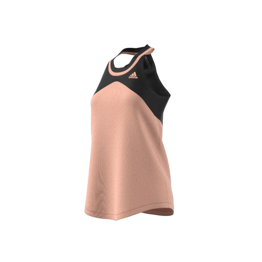 Adidas Womens Club Tank - Ambient Blush/Black - Image 8