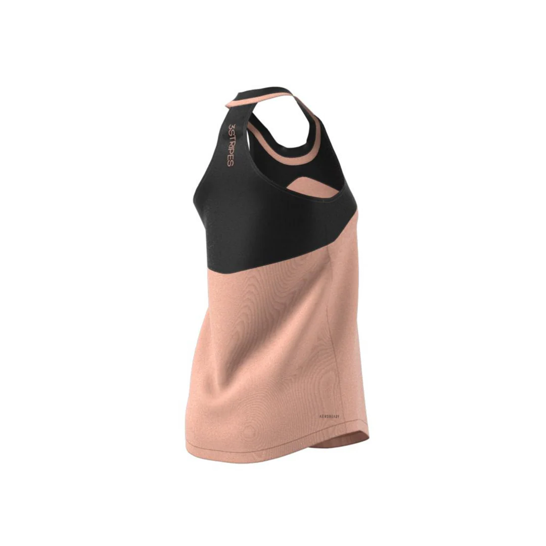 Adidas Womens Club Tank - Ambient Blush/Black - Image 9