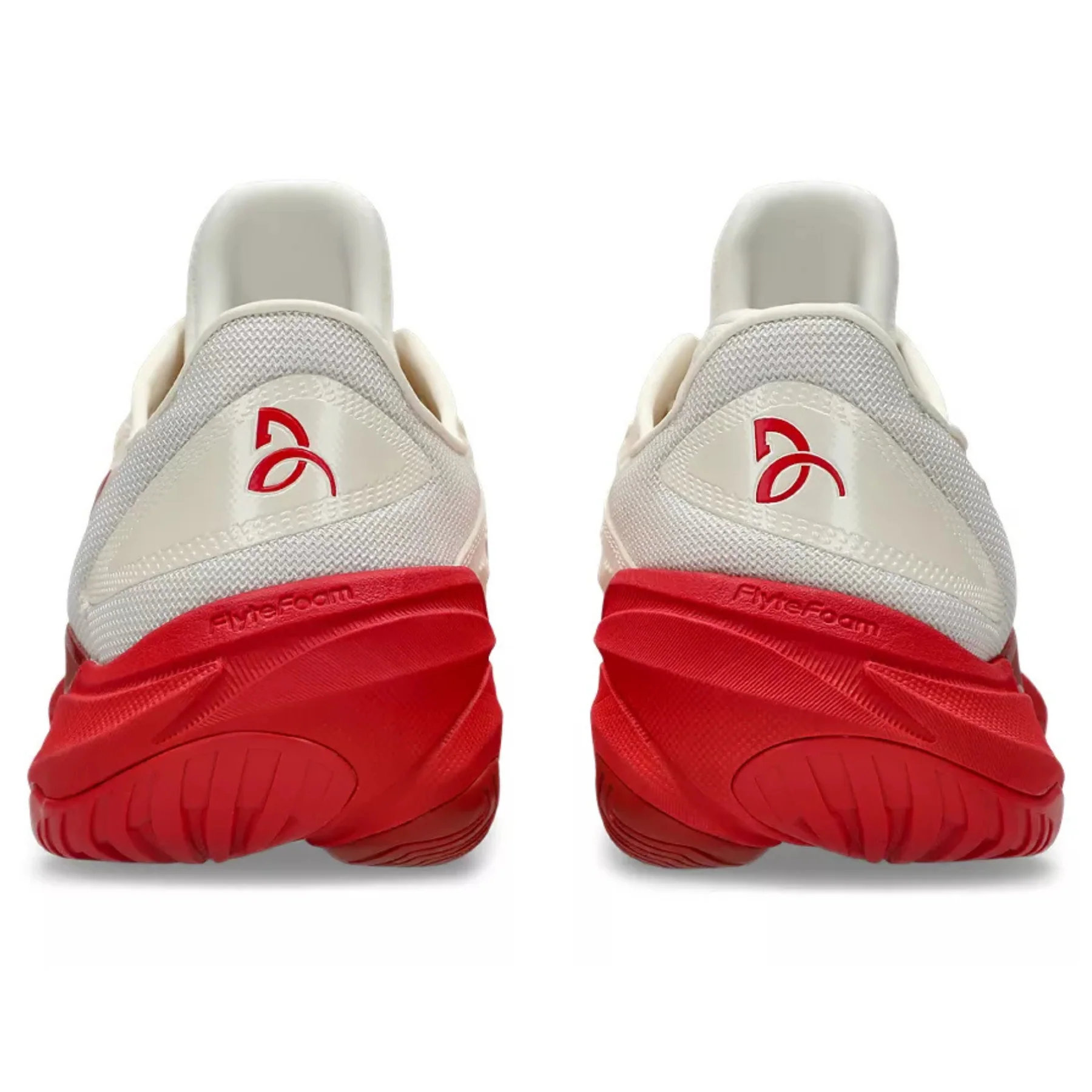 Asics Court FF Novak Mens Tennis Shoes – Cream/Classic Red - Image 7