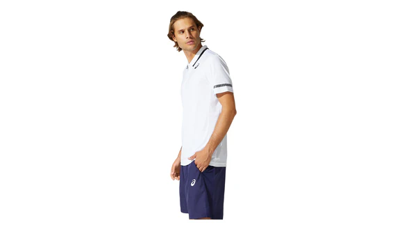 Asics Court Polo - Brilliant White - Image 3