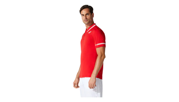 Asics Court Polo - Classic Red - Image 3
