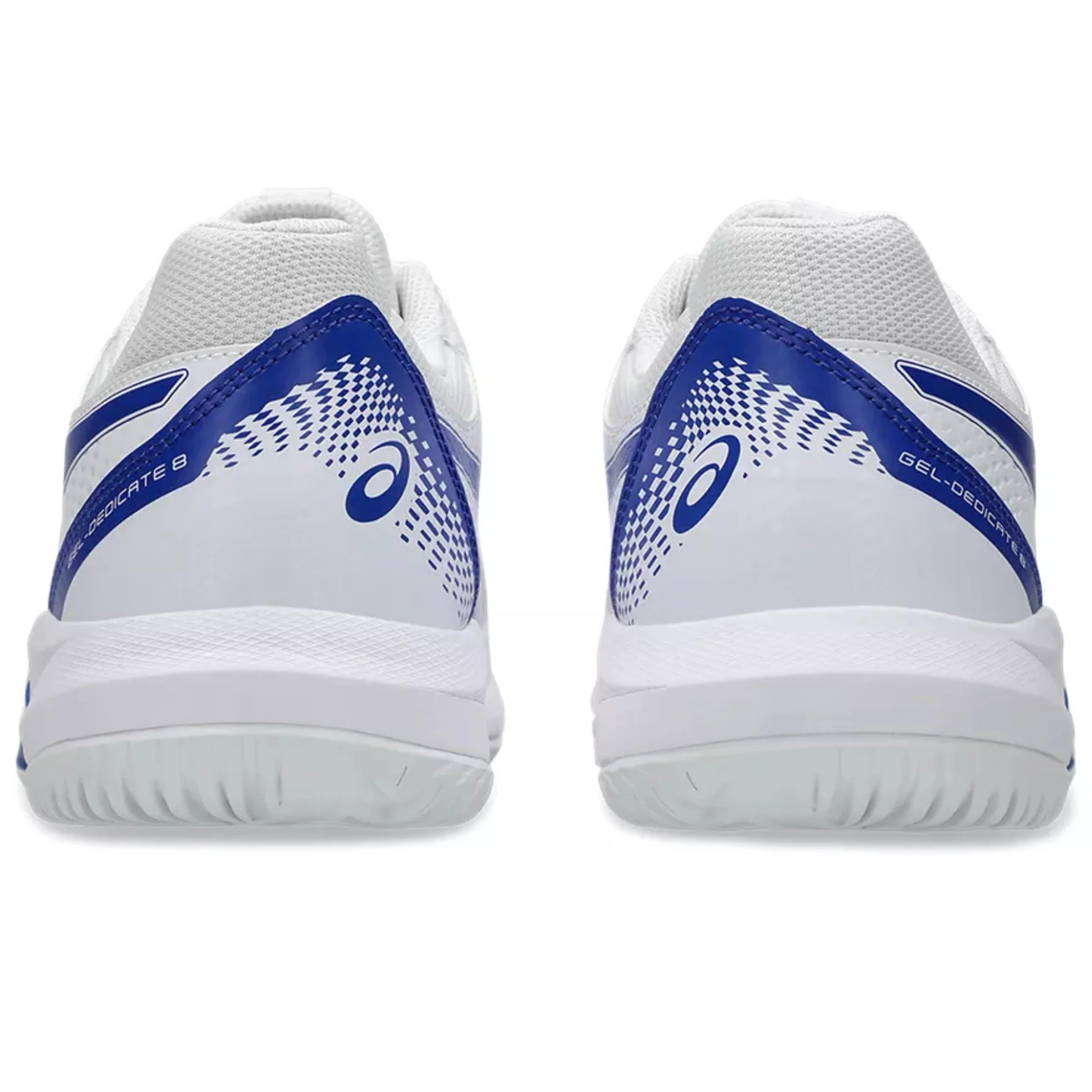 Asics Gel Dedicate 8 Hard Court Mens Tennis Shoes - White/Dark Cobalt - Image 4