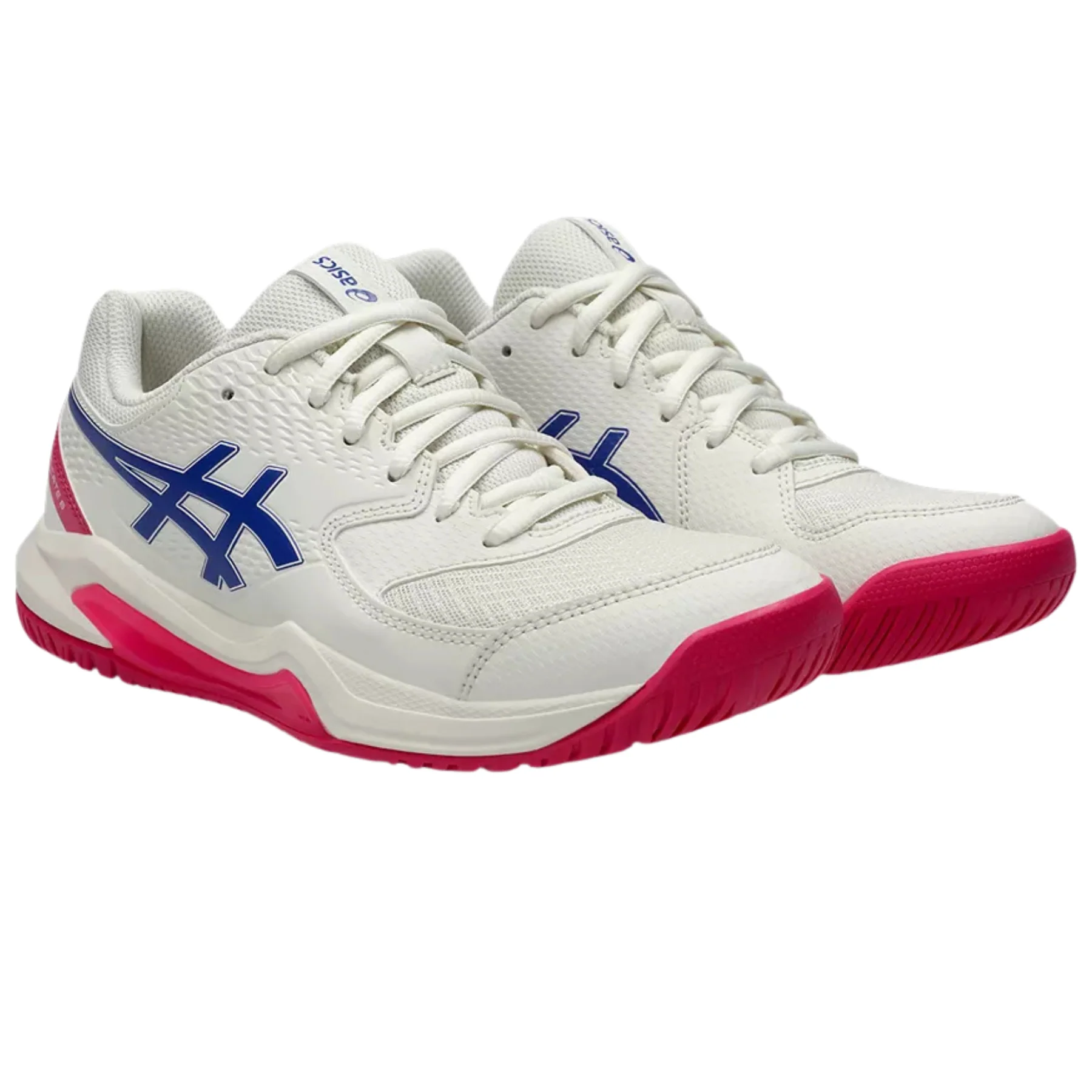 Asics Gel-Dedicate 8 Hard Court Womens Tennis Shoes – Cream/Dark Cobalt - Image 3
