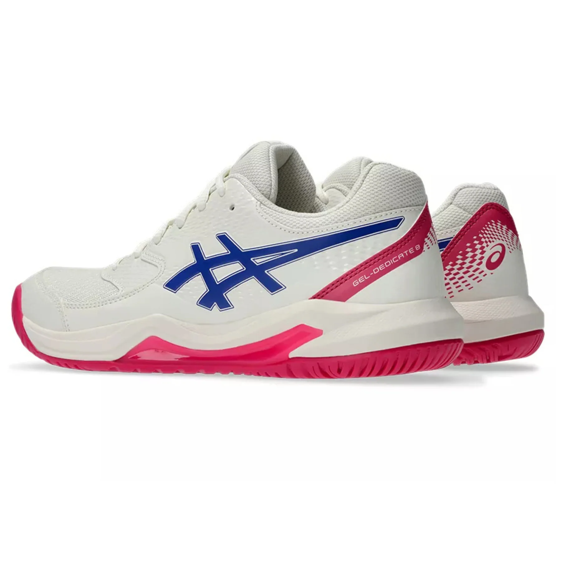 Asics Gel-Dedicate 8 Hard Court Womens Tennis Shoes – Cream/Dark Cobalt - Image 6