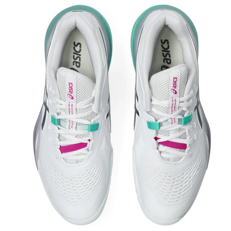Asics GEL-RESOLUTION X 2026 Mens Tennis Shoes - White/Aurora Green - Image 6
