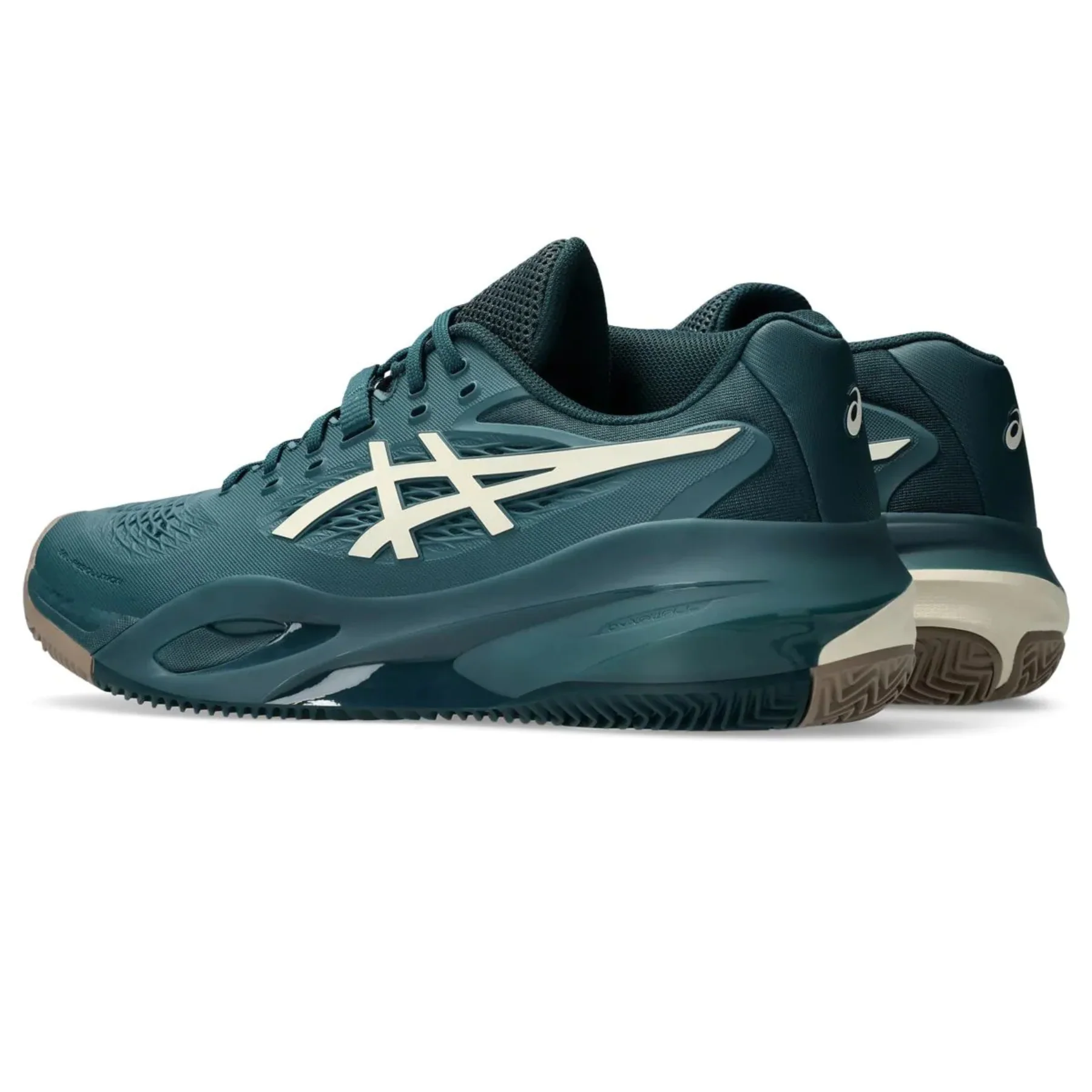 Asics Gel-Resolution X Clay Mens Tennis Shoes - Saxon Green / Birch - Image 5