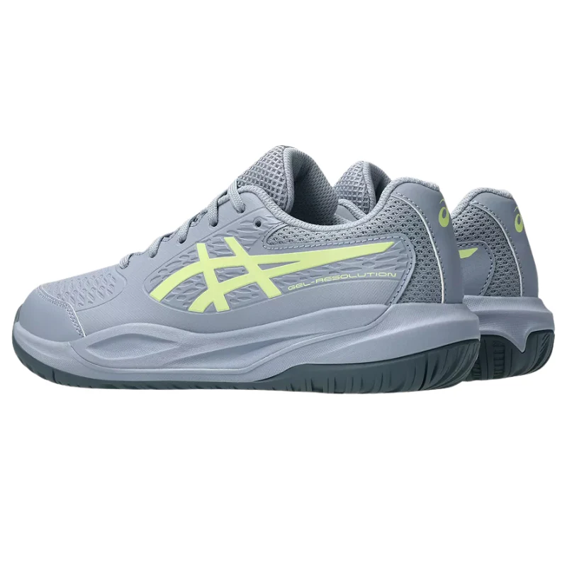 Asics GEL-RESOLUTION X GS 2026 Junior Tennis Shoes - Grey Blue/Pistachio - Image 4