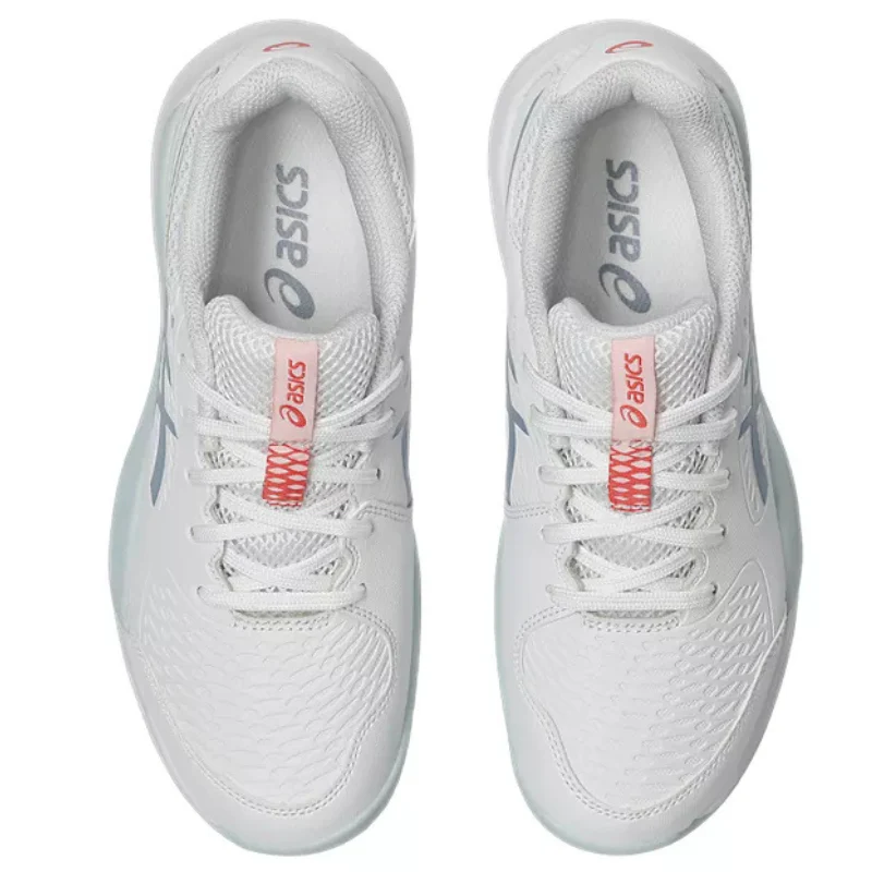 Asics GEL-RESOLUTION X GS 2026 Junior Tennis Shoes - White/Grey Blue - Image 5