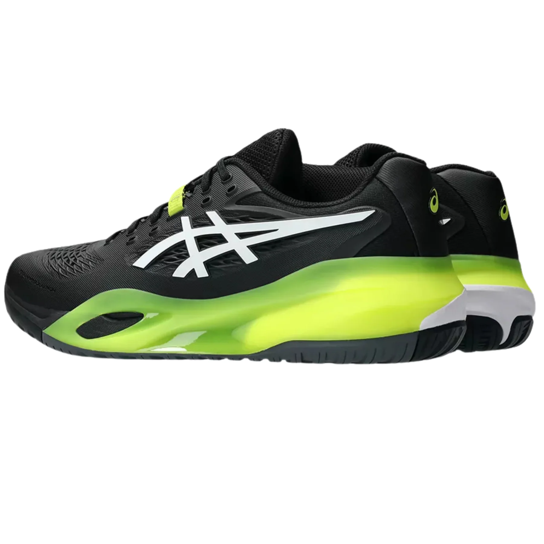 Asics Gel Resolution X Hard Court Mens Tennis Shoes - Black/White - Image 4