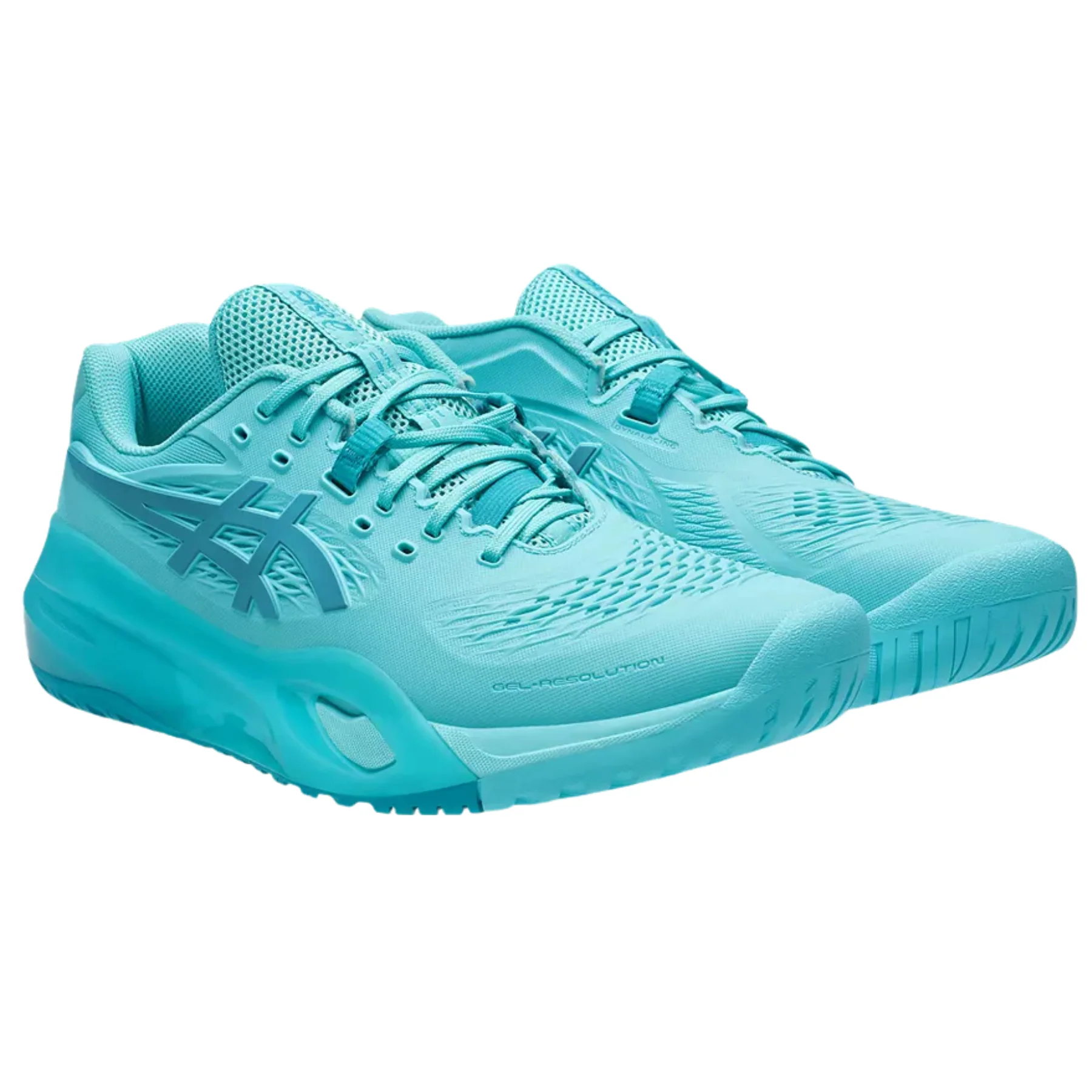 Asics Gel Resolution X Hard Court Mens Tennis Shoes - Ice Mint/Lagoon - Image 5