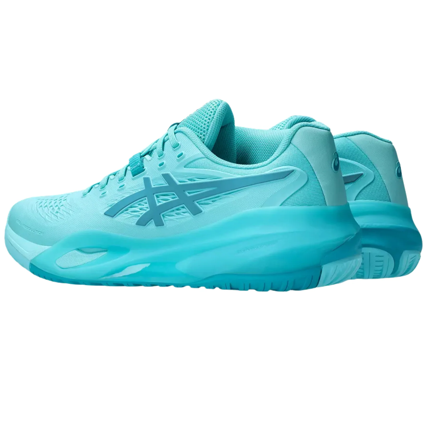 Asics Gel Resolution X Hard Court Mens Tennis Shoes - Ice Mint/Lagoon - Image 6