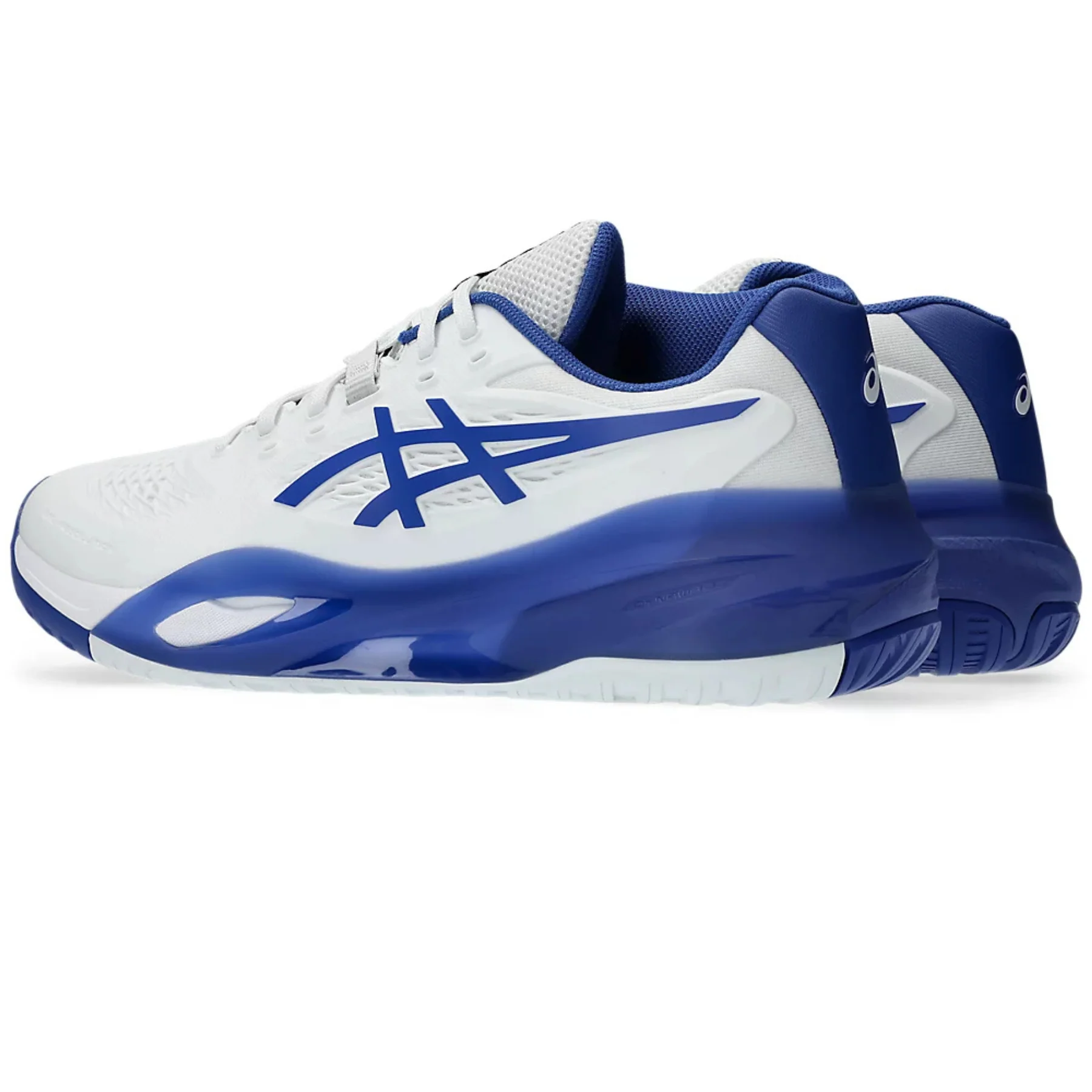 Asics Gel Resolution X Wide 2E Mens Tennis Shoes - White/Dark Cobalt - Image 5