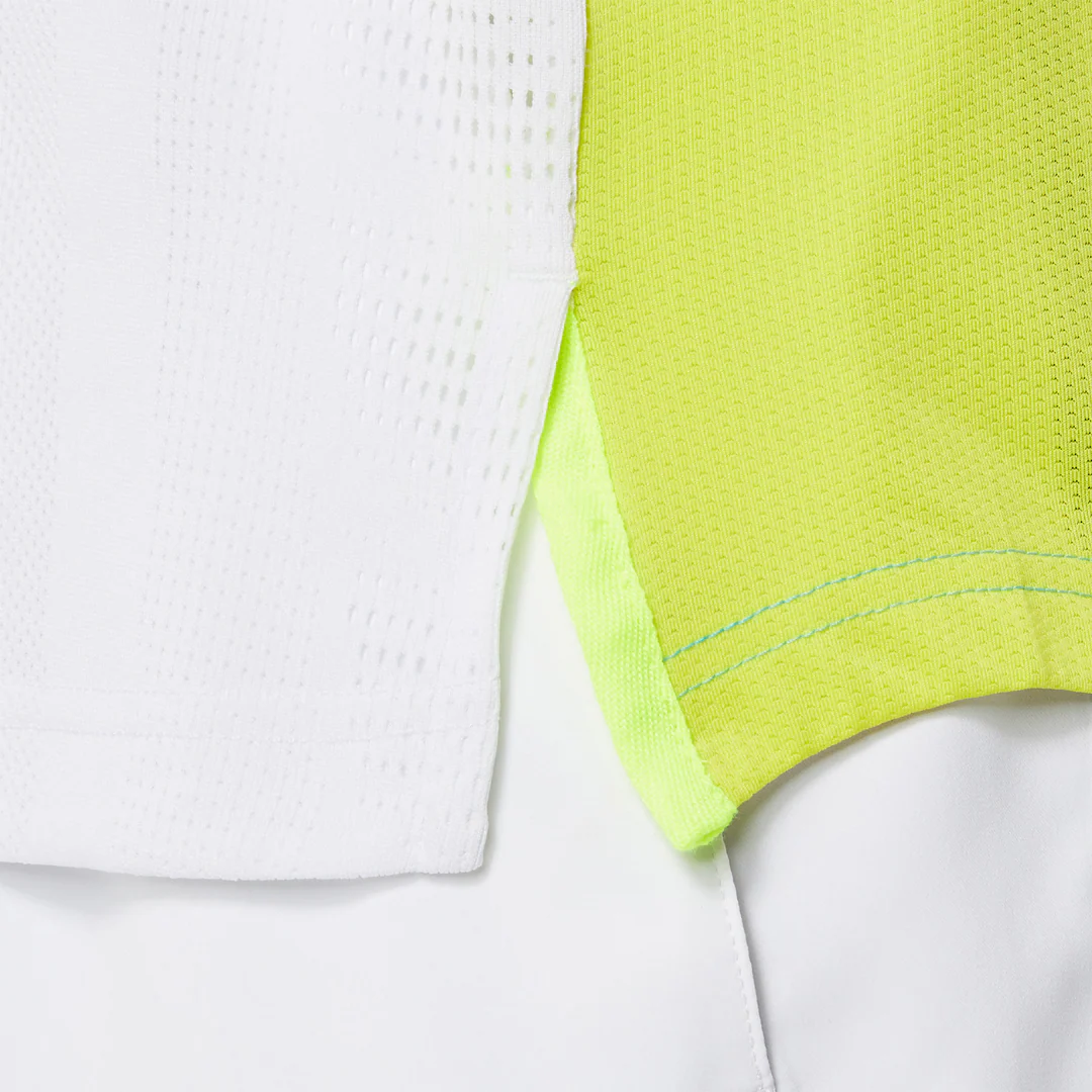 Asics Brilliant White/Ice Mint Match Actibreeze Polo - Image 5