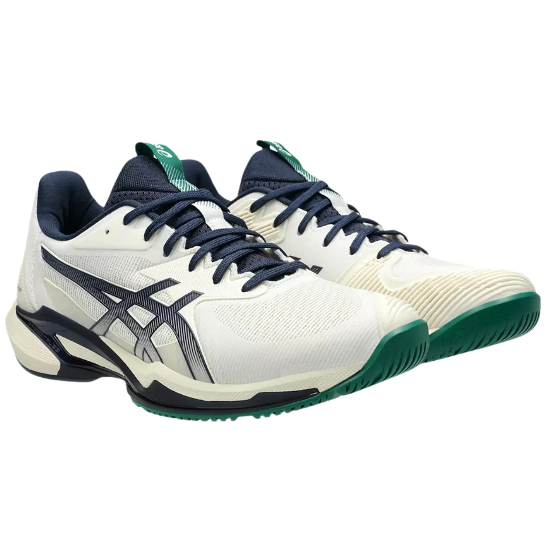 Asics Solution Speed FF 3 Hard Court Mens Tennis Shoes - Cream/Midnight - Image 3