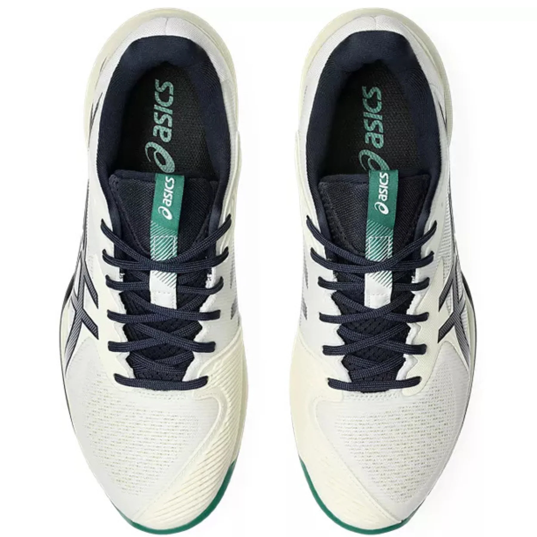 Asics Solution Speed FF 3 Hard Court Mens Tennis Shoes - Cream/Midnight - Image 4