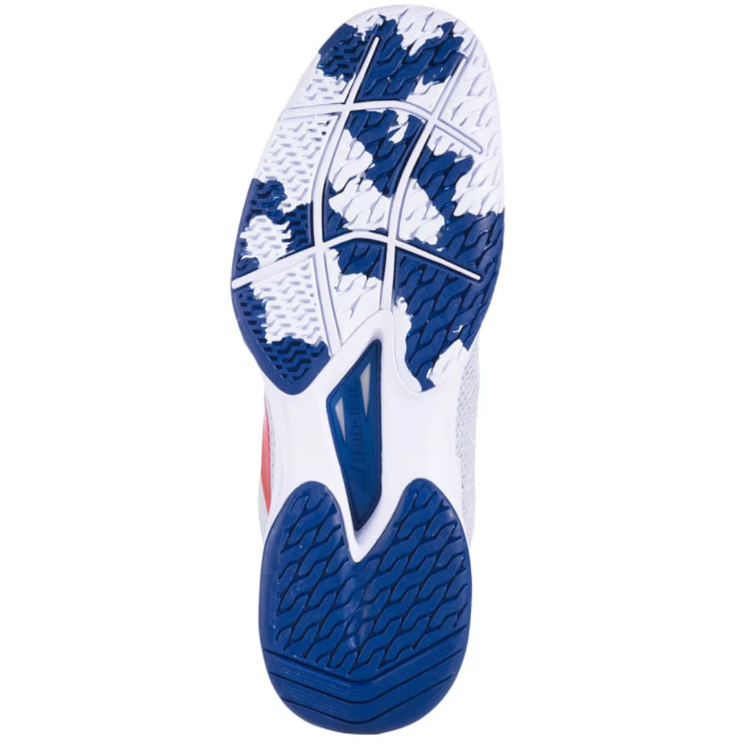 Babolat Jet Tere White/Estate Blue All Court Men Tennis Shoes - Image 3