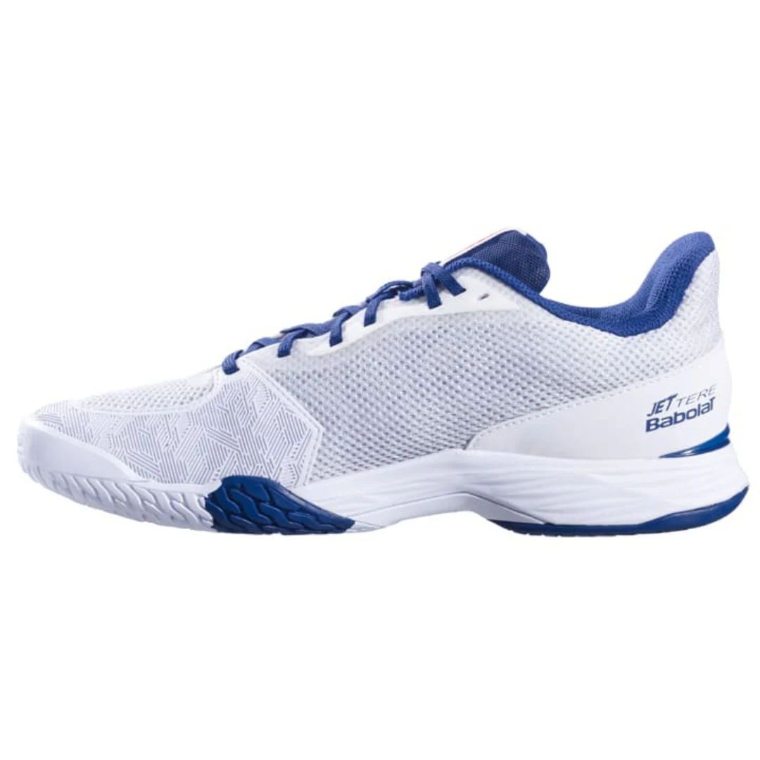 Babolat Jet Tere White/Estate Blue All Court Men Tennis Shoes - Image 5