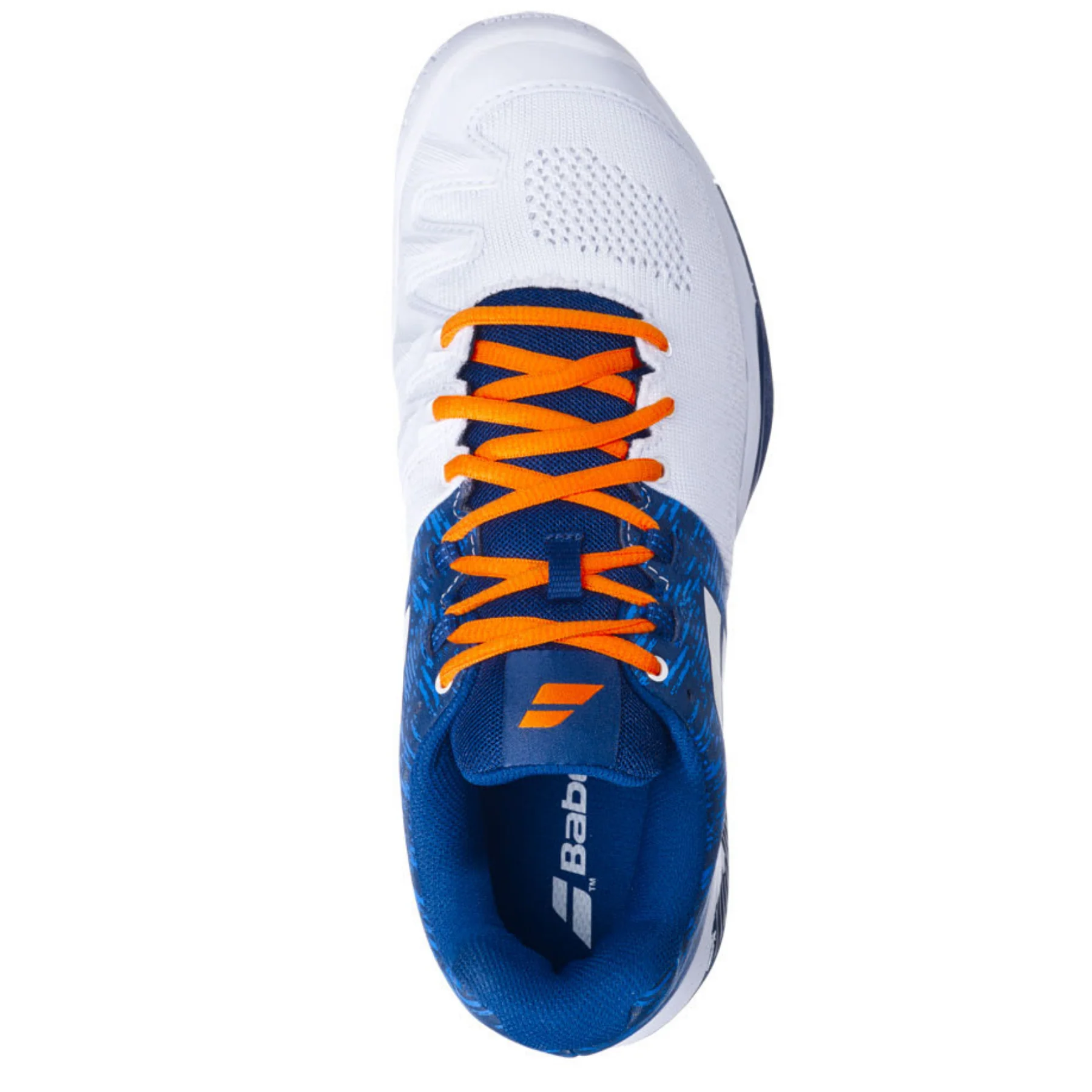 Babolat Propulse Blast All Court Men's Tennis Shoes - White/Dark Blue - Image 4
