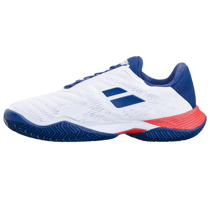 Babolat Propulse Fury 3 Clay Mens Tennis Shoes - White/Estate Blue - Image 4