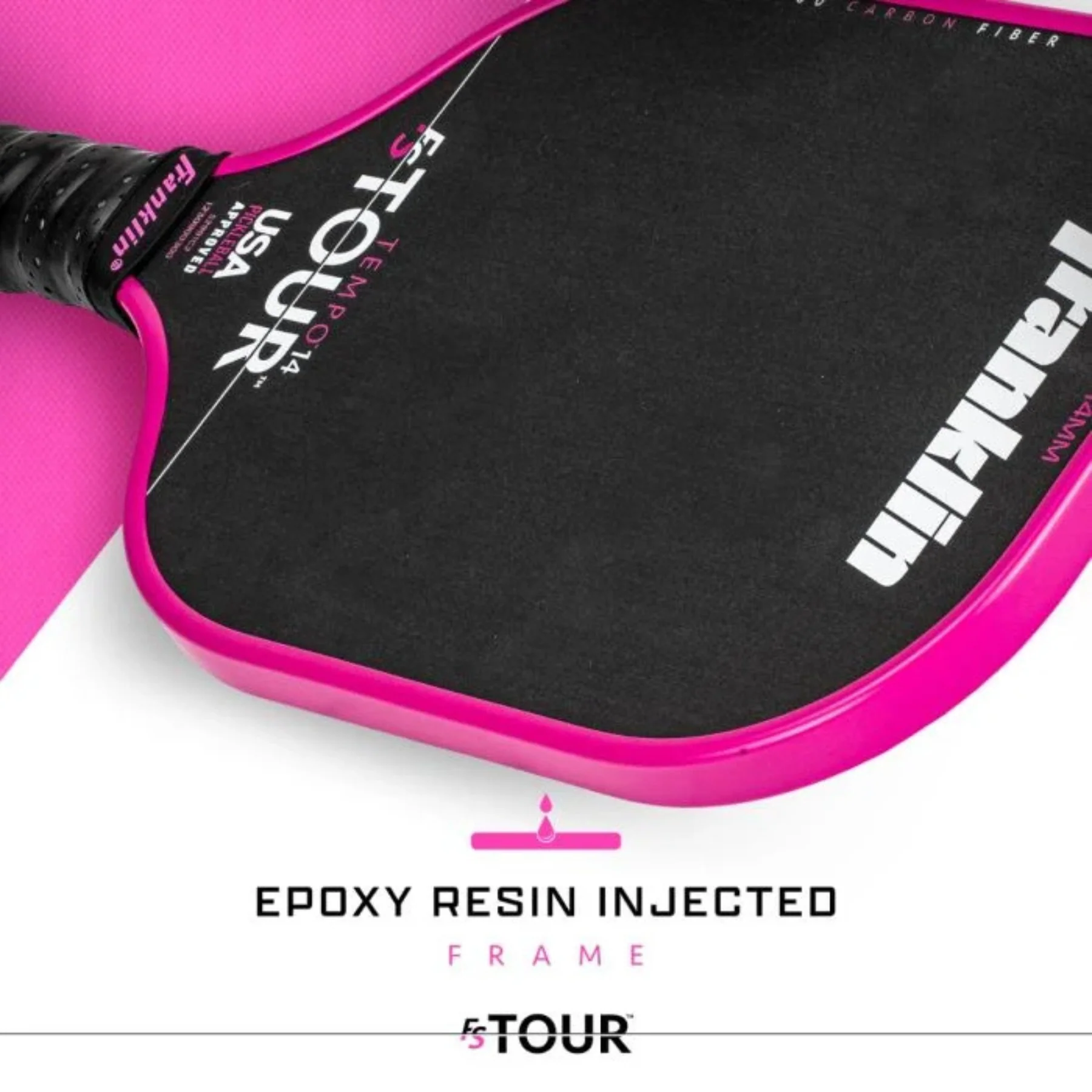 Franklin FS Tour Tempo Pickleball Paddle - Pink - Image 3