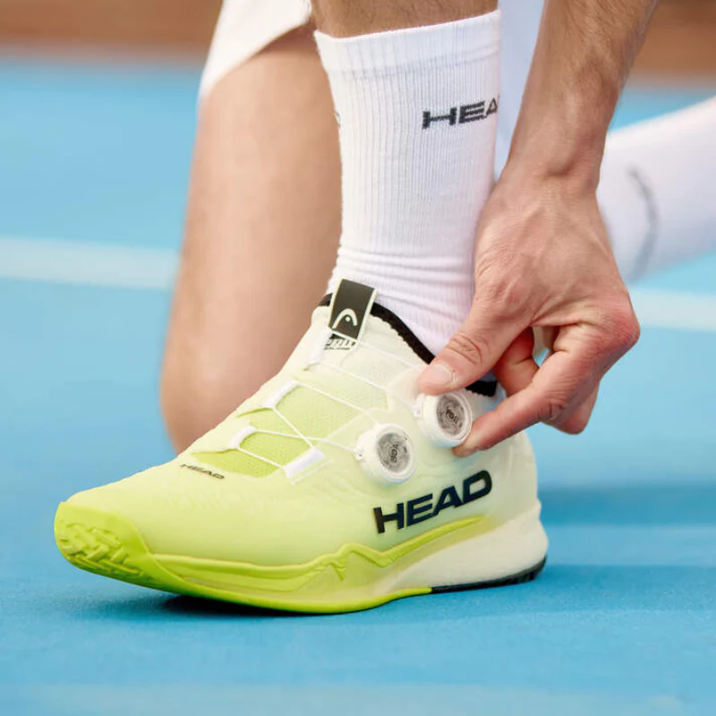 Head Endure Pro BOA Mens Tennis Shoes - White/Yellow - Image 5