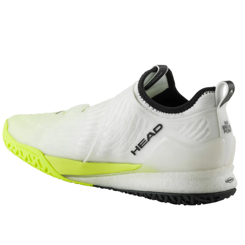 Head Endure Pro BOA Mens Tennis Shoes - White/Yellow - Image 7