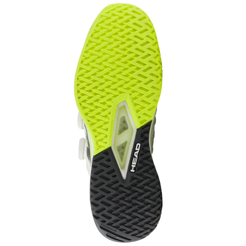 Head Endure Pro BOA Mens Tennis Shoes - White/Yellow - Image 8