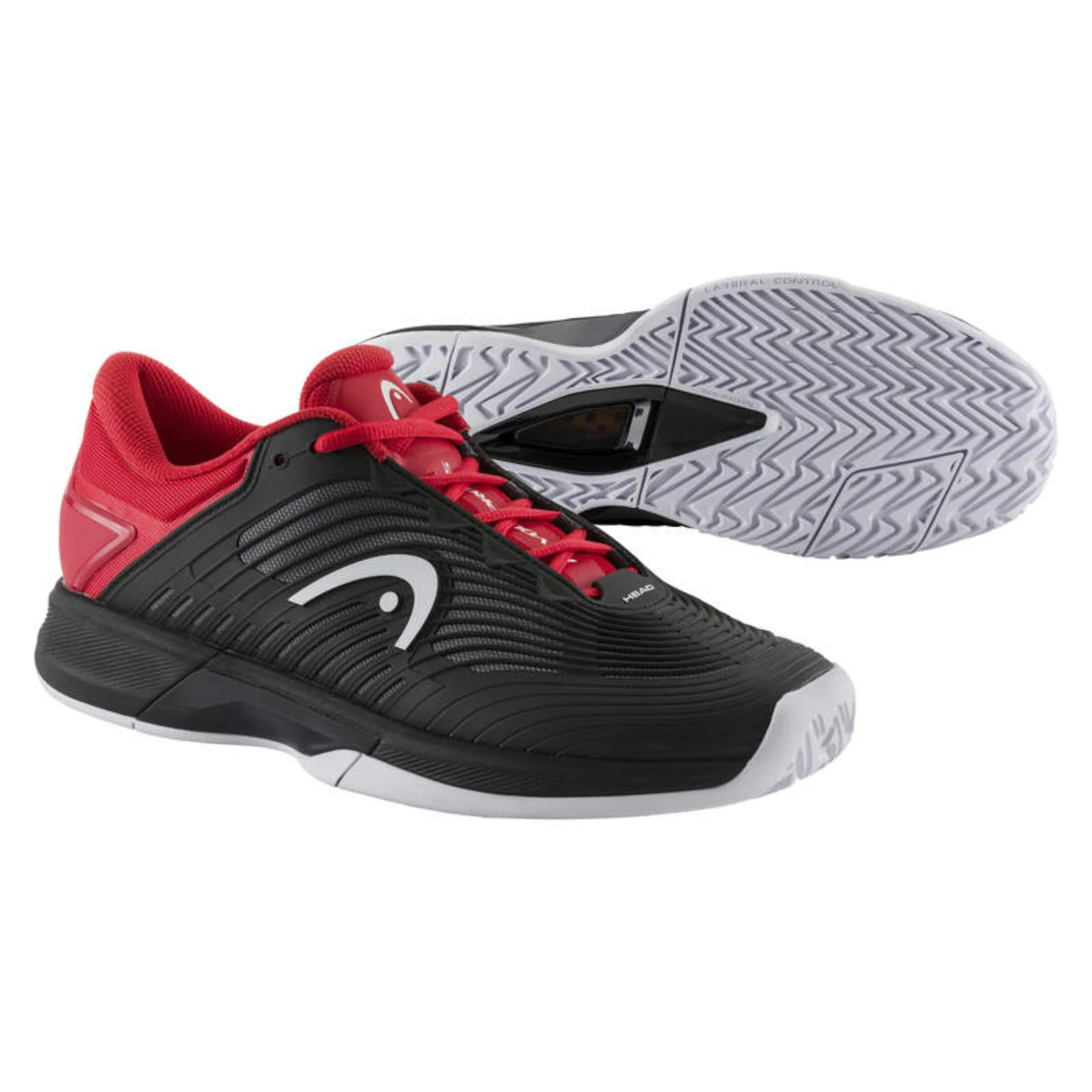 Head Revolt Pro 4.5 Men Tennis Shoes - Black/Red - Image 3