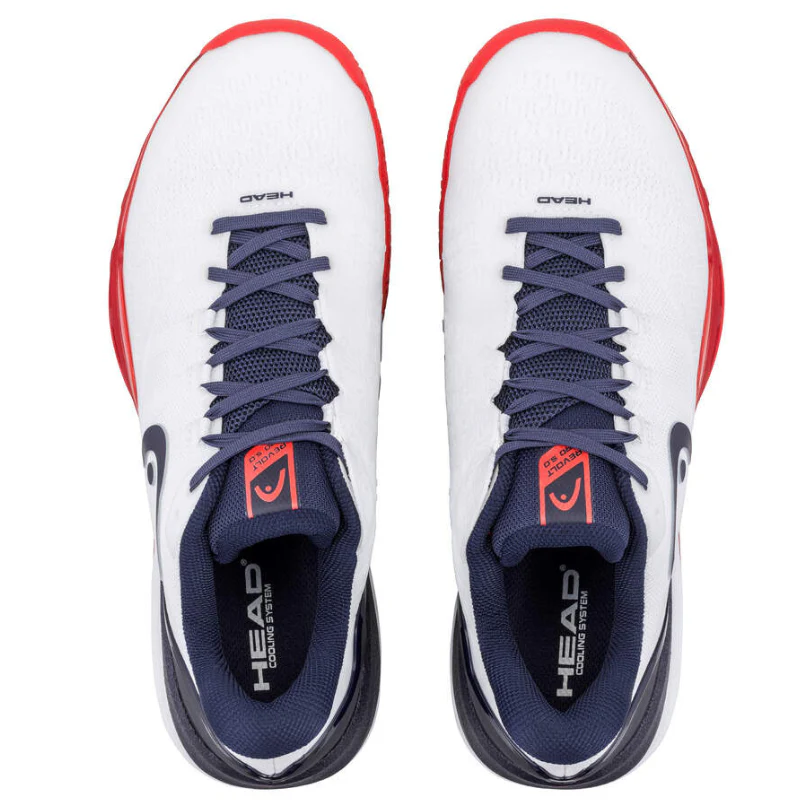 Head Revolt Pro 5.0 2026 Mens Tennis Shoes - White/Navy - Image 3