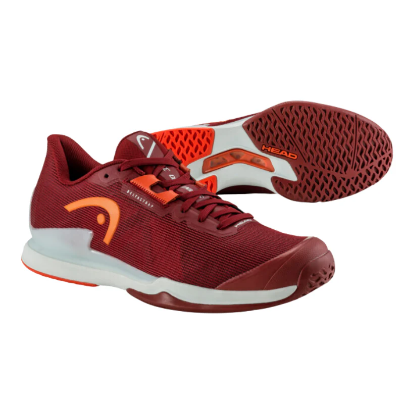 Head Sprint Pro 3.5 Men Tennis Shoes - Dark Red/Orange - Image 3
