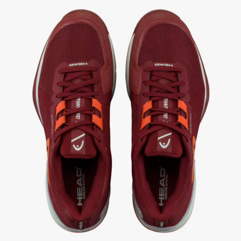 Head Sprint Pro 3.5 Men Tennis Shoes - Dark Red/Orange - Image 5