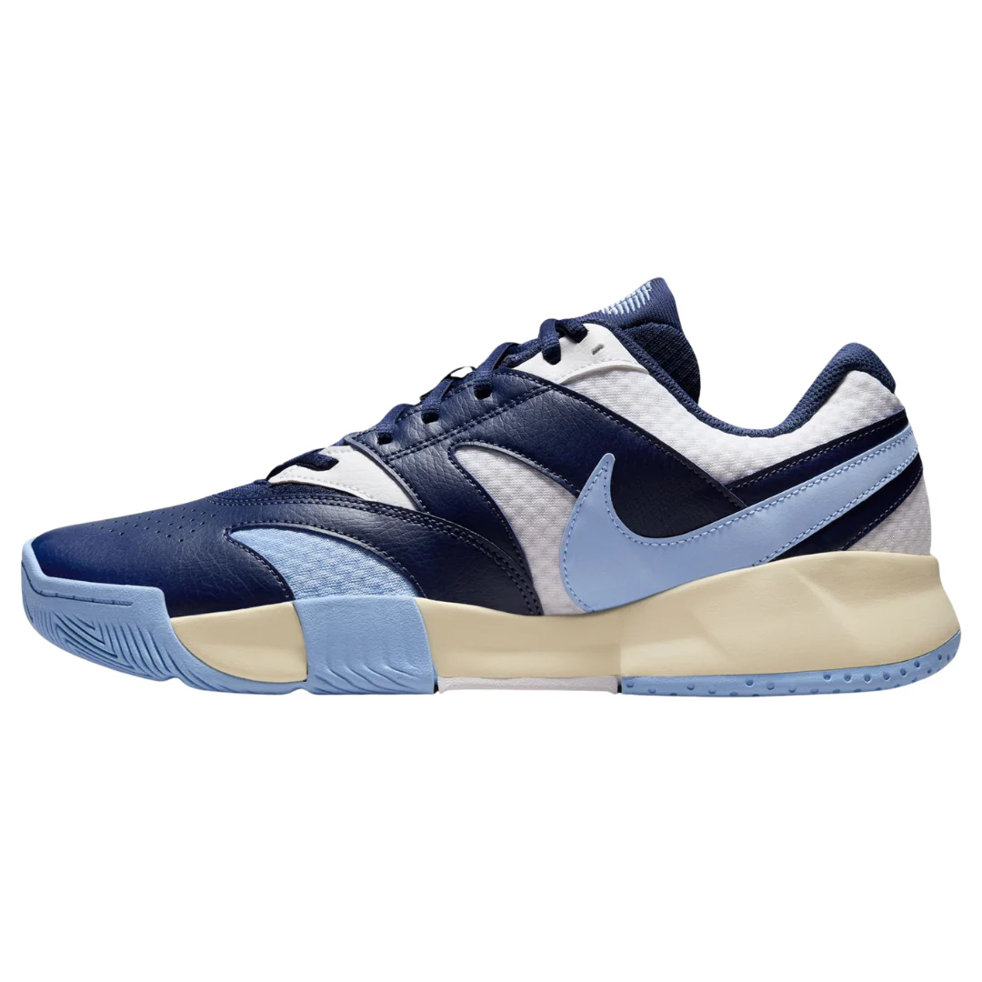 Nike Court Lite 4 Mens Tennis Shoes - White/Psychic Blue Midnight Navy - Image 5