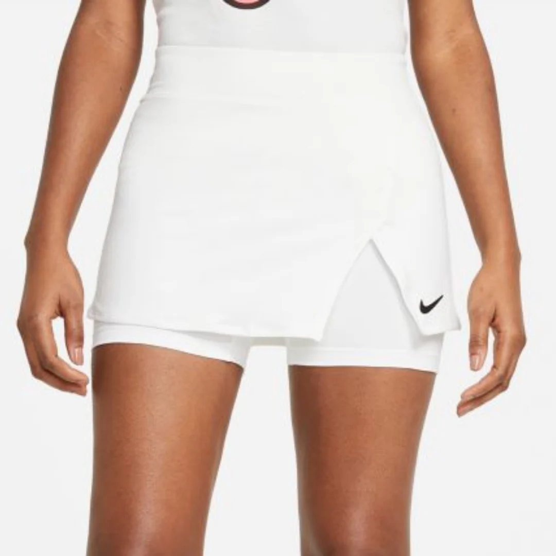 Nike Womens Court Victory Skirt - White/Black - Image 6