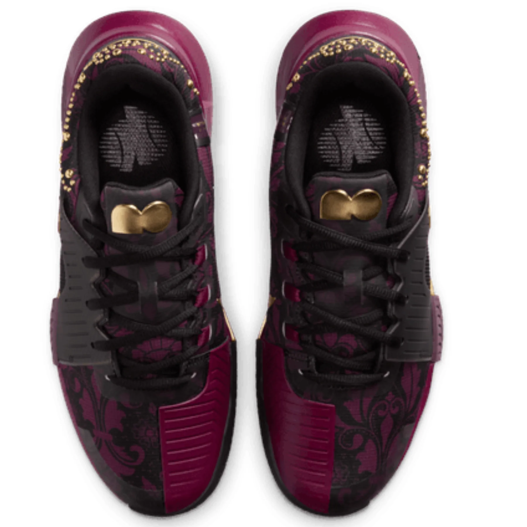 Nike GP Challenge 1 "Naomi Osaka" Womens Hard Court Tennis Shoes - Bordeaux/Metallic Gold-Black - Image 9
