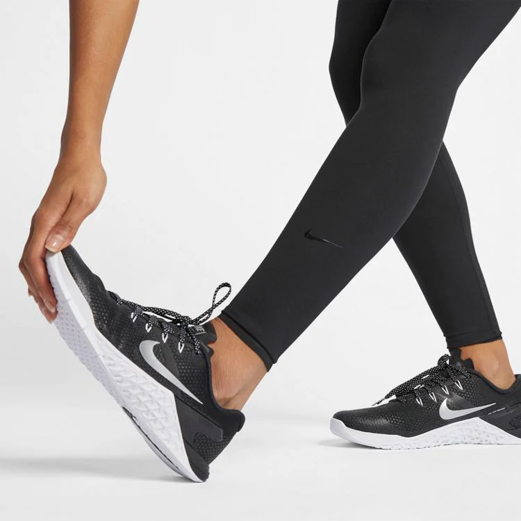 Nike Womens One Luxe Mid-Rise Leggings - Black/Clear - Image 11