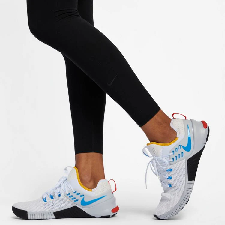 Nike Womens One Luxe Mid-Rise Leggings - Black/Clear - Image 6