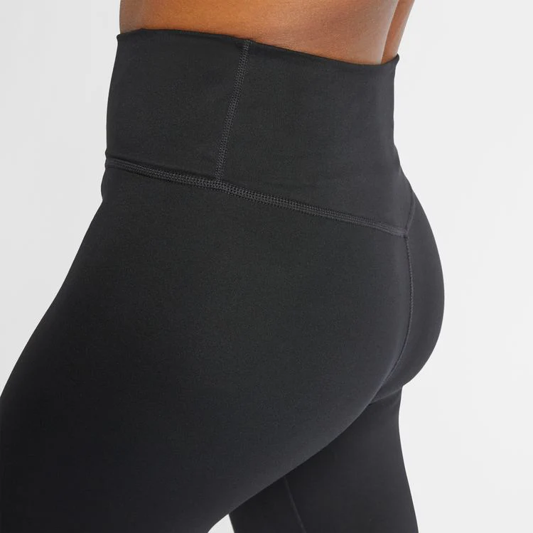 Nike Womens One Luxe Mid-Rise Leggings - Black/Clear - Image 9