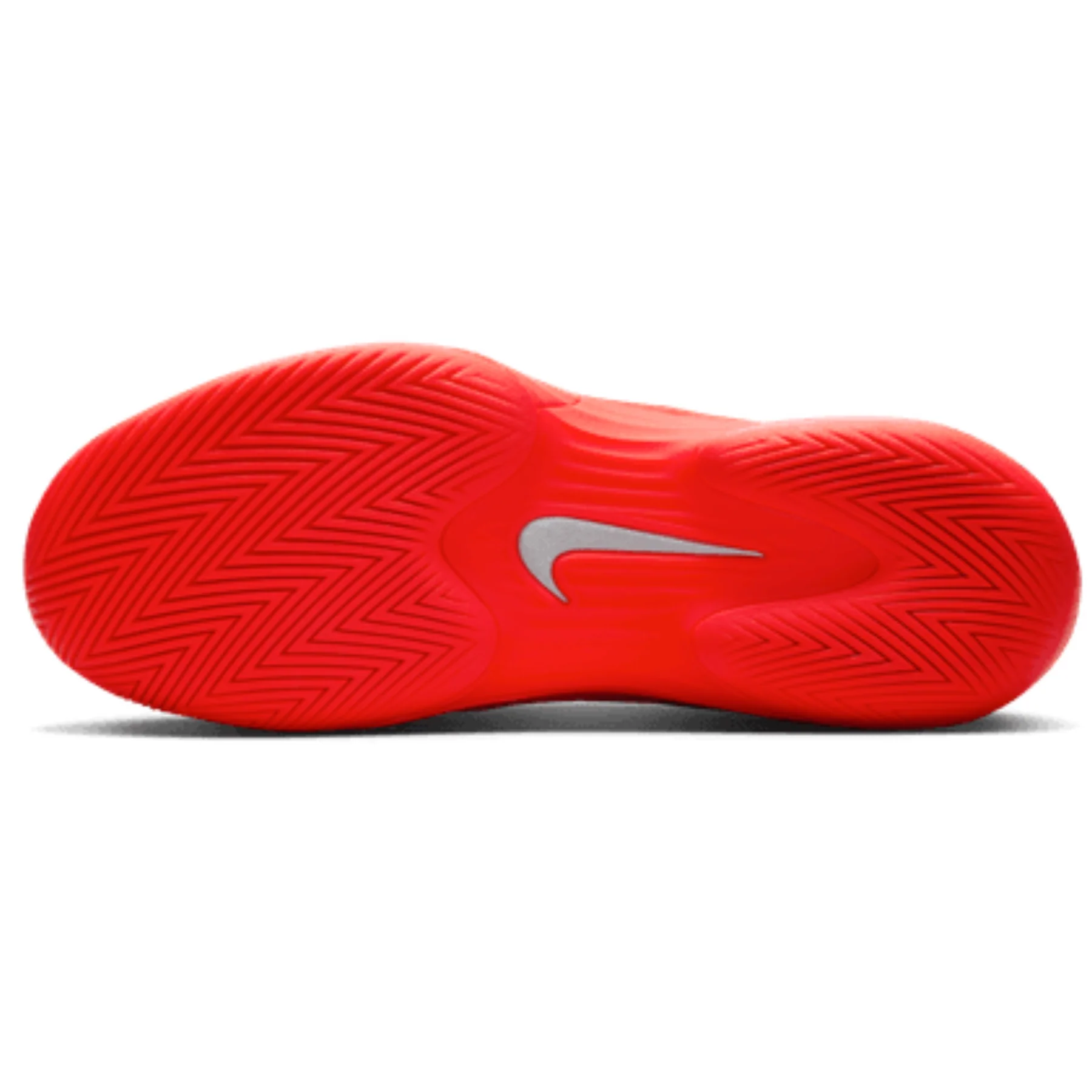 Nike Vapor 12 Premium Womens Hard Court Tennis Shoes - Bright Crimson/Metallic Silver - Image 10