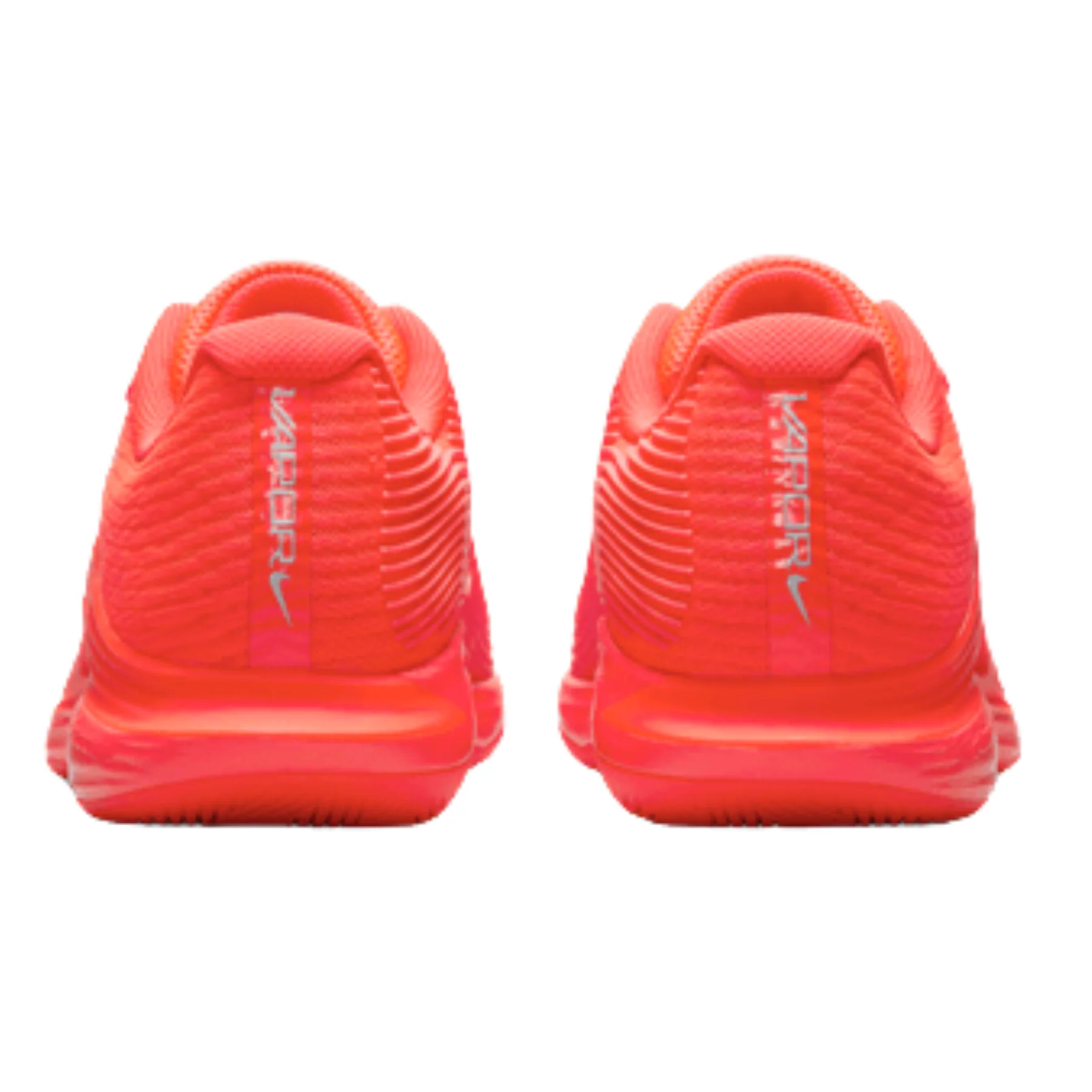 Nike Vapor 12 Premium Womens Hard Court Tennis Shoes - Bright Crimson/Metallic Silver - Image 6