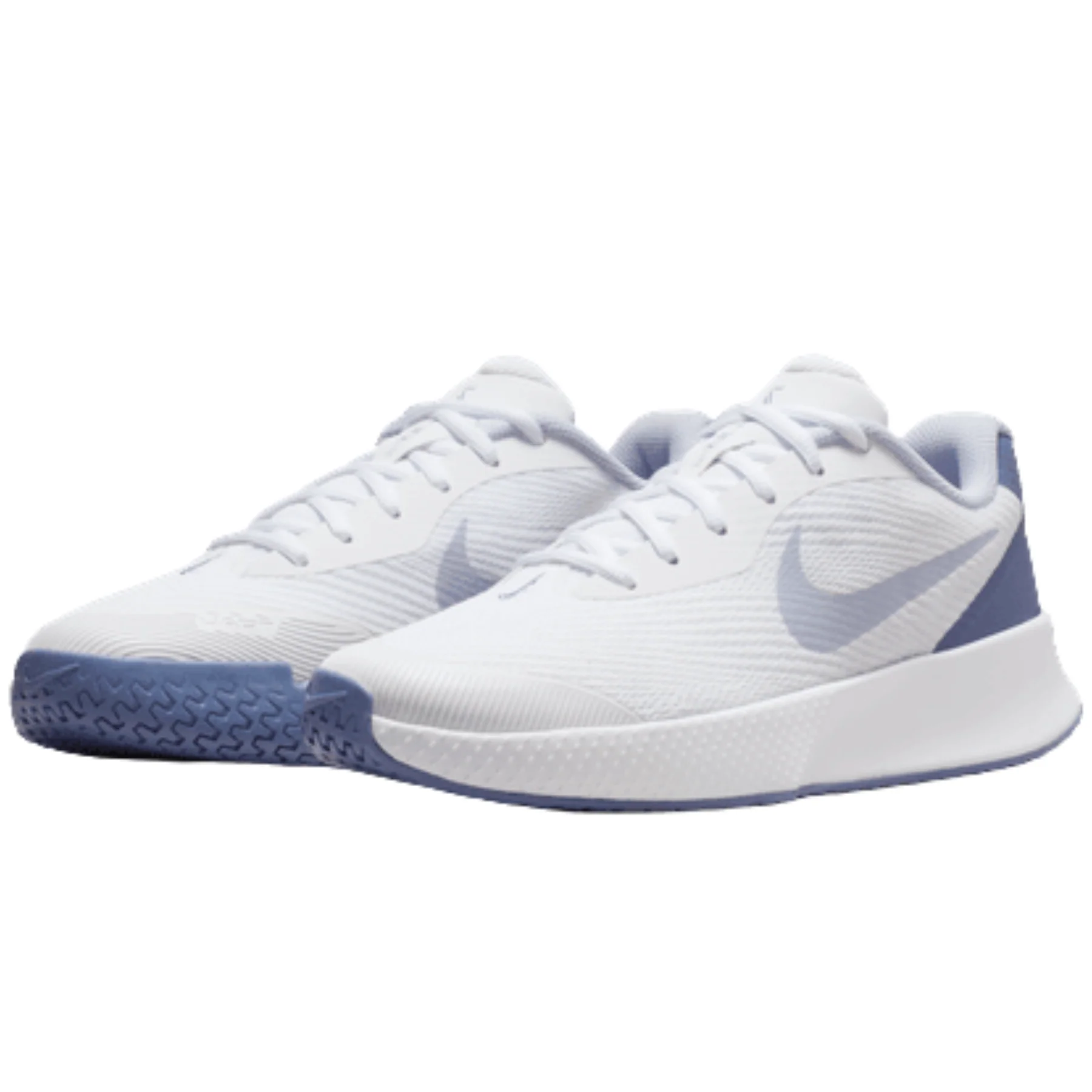 Nike Vapor Lite 3 Womens Hard Court Tennis Shoes - White/Ghost-World Indigo - Image 7