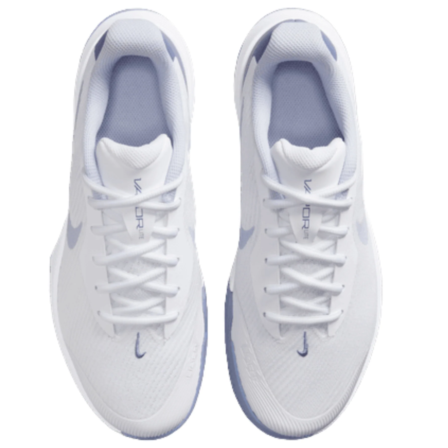 Nike Vapor Lite 3 Womens Hard Court Tennis Shoes - White/Ghost-World Indigo - Image 9