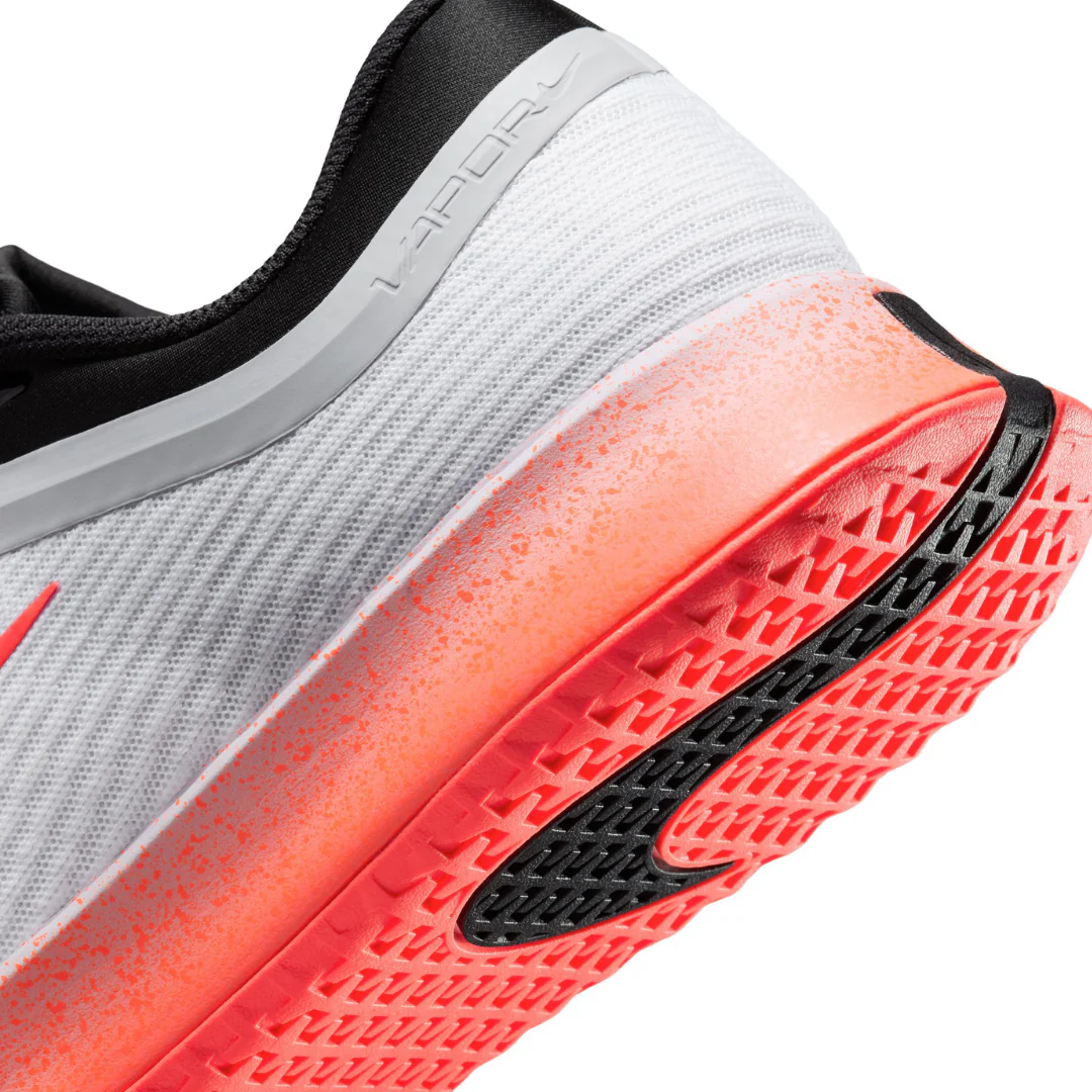 Nike Vapor Pro 3 Hard Court Mens Tennis Shoes - White/Hot Lava-Wolf Grey - Image 3