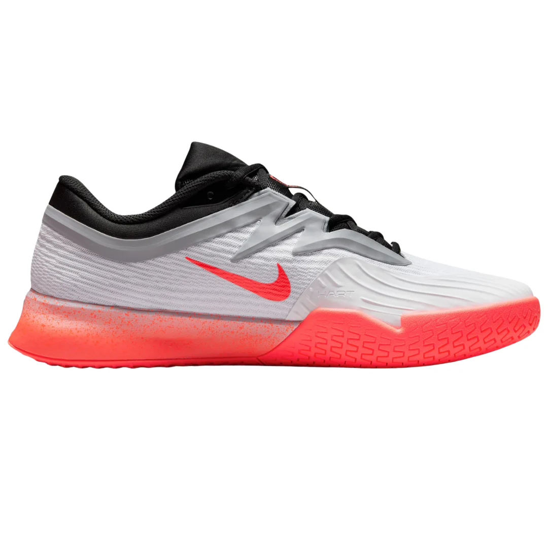 Nike Vapor Pro 3 Hard Court Mens Tennis Shoes - White/Hot Lava-Wolf Grey - Image 4